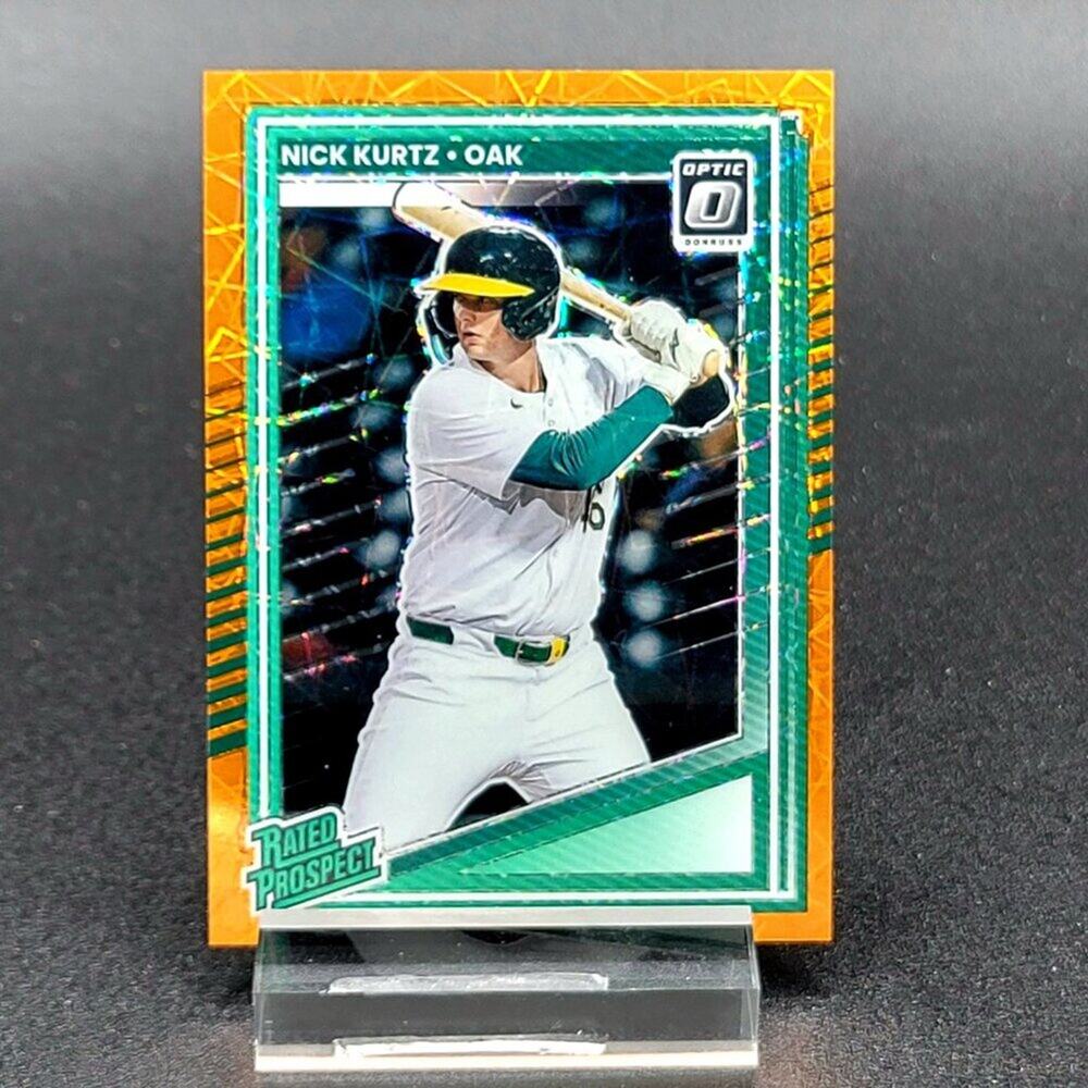 2025 Nick Kurtz RC Optic Orange Velocity Rated Rookie Prizm Athletics